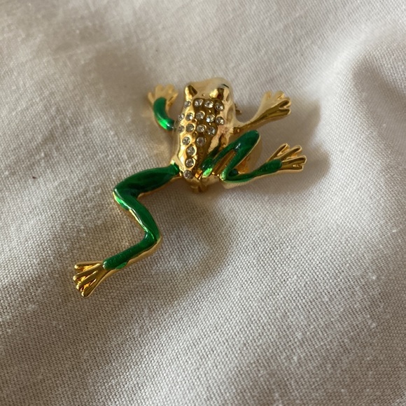 Vintage Tree Frog Brooch - Picture 2 of 3